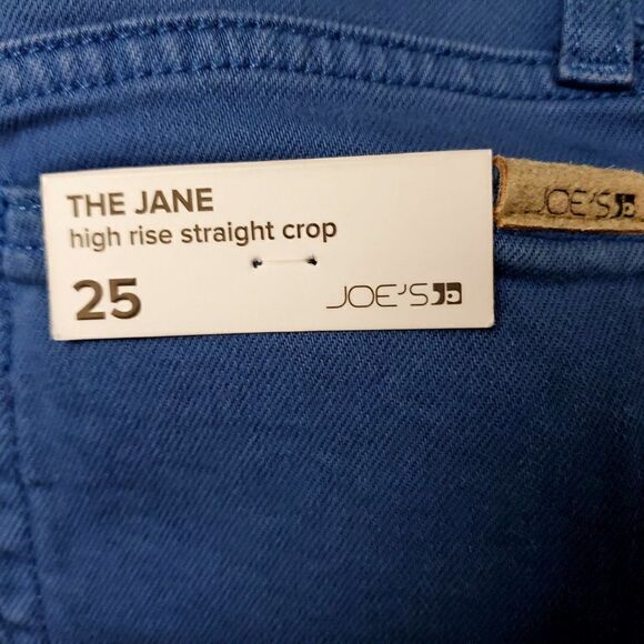 Joe’s Jeans High Rise Straight Crop Cabana Blue 25 - Picture 7 of 9